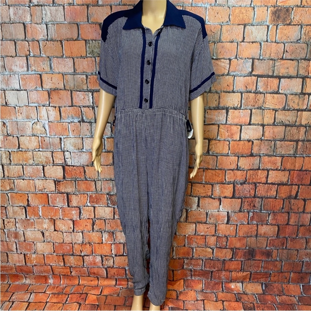 Adolfo Collectibles Checkered Jumpsuit - Picture 1 of 14